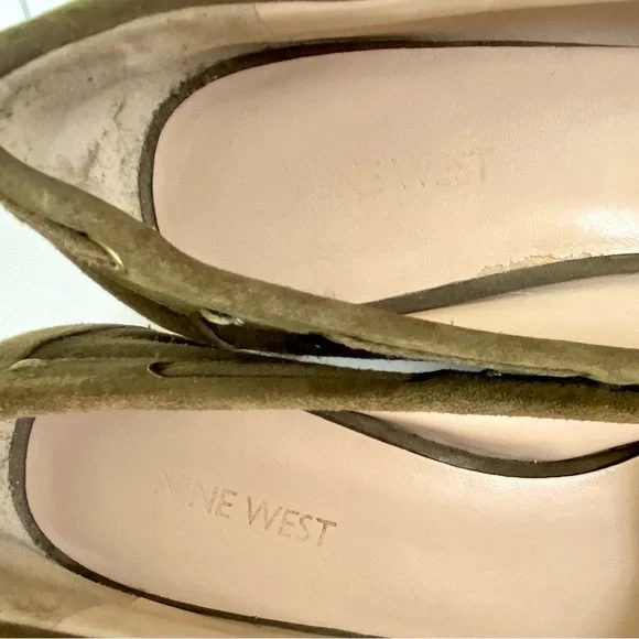 Nine West Olive Suede Moccasins - Picture 7 of 12